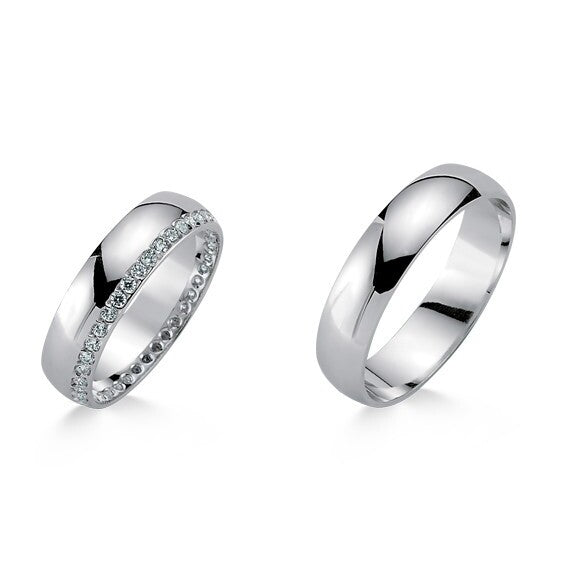 14ct White Gold Wedding Ring