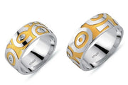 14ct Yellow & White Gold Wedding Ring
