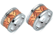 14ct Rose White Gold Wedding Ring