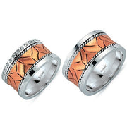 14ct Rose White Gold Wedding Ring
