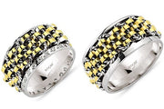 14ct Yellow & White Gold Wedding Ring