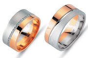 14ct Rose White Gold Wedding Ring