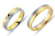 14ct Yellow & White Gold Wedding Ring