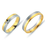 Load image into Gallery viewer, 14ct Yellow &amp; White Gold Wedding Ring