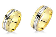 14ct Yellow & White Gold Wedding Ring
