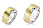 14ct Yellow & White Gold Wedding Ring