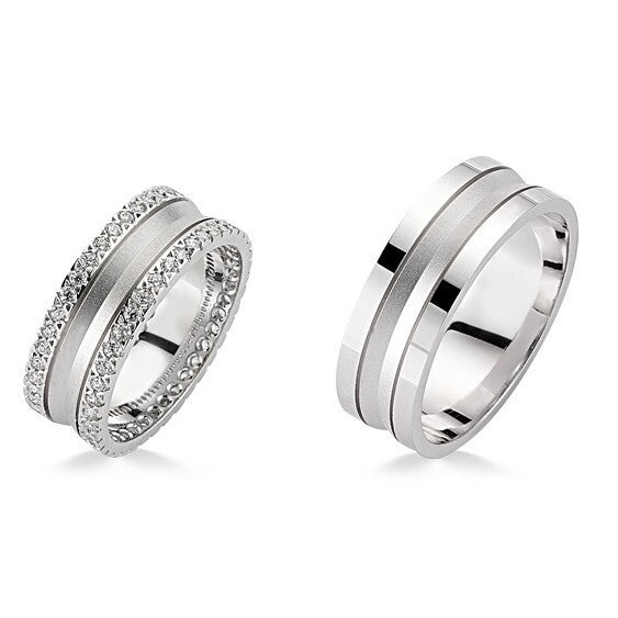 14ct White Gold Wedding Ring