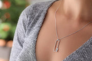 0.32 Karat Design Diamond Necklace