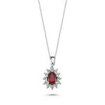 Load image into Gallery viewer, 0.53 Karat Diamond Ruby Necklace