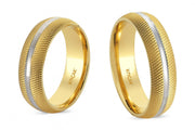 14ct Two Tone Pair Gold Wedding Ring