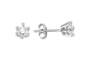 0.77 Karat Diamond Solitaire Earrings