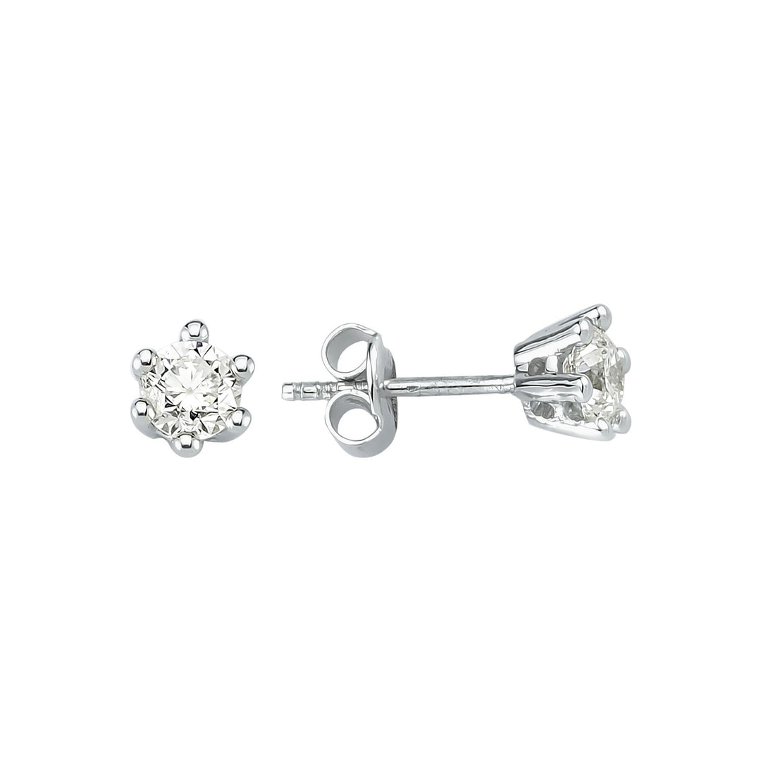 0.77 Karat Diamond Solitaire Earrings