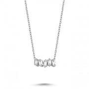 0.23 Karat Baguette Stone Set Diamond Necklace