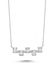 0.73 Karat Diamond Baguette Necklace
