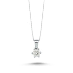 Load image into Gallery viewer, 0.42 Karat Diamond Solitaire Necklace