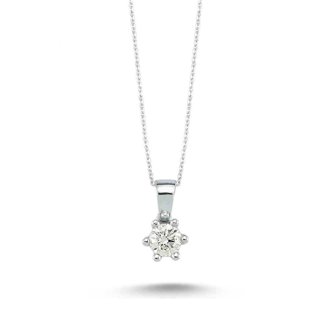 0.42 Karat Diamond Solitaire Necklace