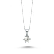 0.42 Karat Diamond Solitaire Necklace