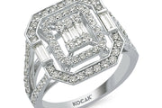 0.92 Karat Diamond Baguette Stone Set Ring