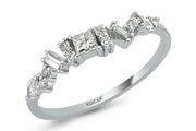 0.35 Karat Diamond Baguette Stone Set Ring