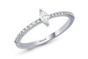 0.25 Karat Markiz Diamond Ring