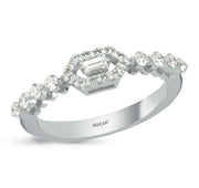 0.43 Karat Baguette Stone Set Diamond Ring