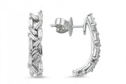 1.01 Karat Diamond Baguette Earrings