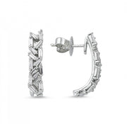 1.01 Karat Diamond Baguette Earrings