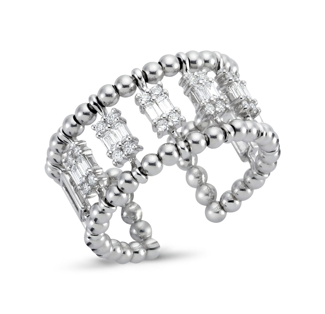 0.42 Karat Baguette Diamond Ring