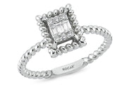 0.14 Karat Baguette Diamond Ring