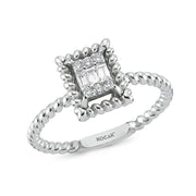 0.14 Karat Baguette Diamond Ring