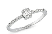 0.20 Karat Baguette Diamond Ring