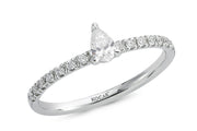 0.30 Karat Damla Diamond Ring