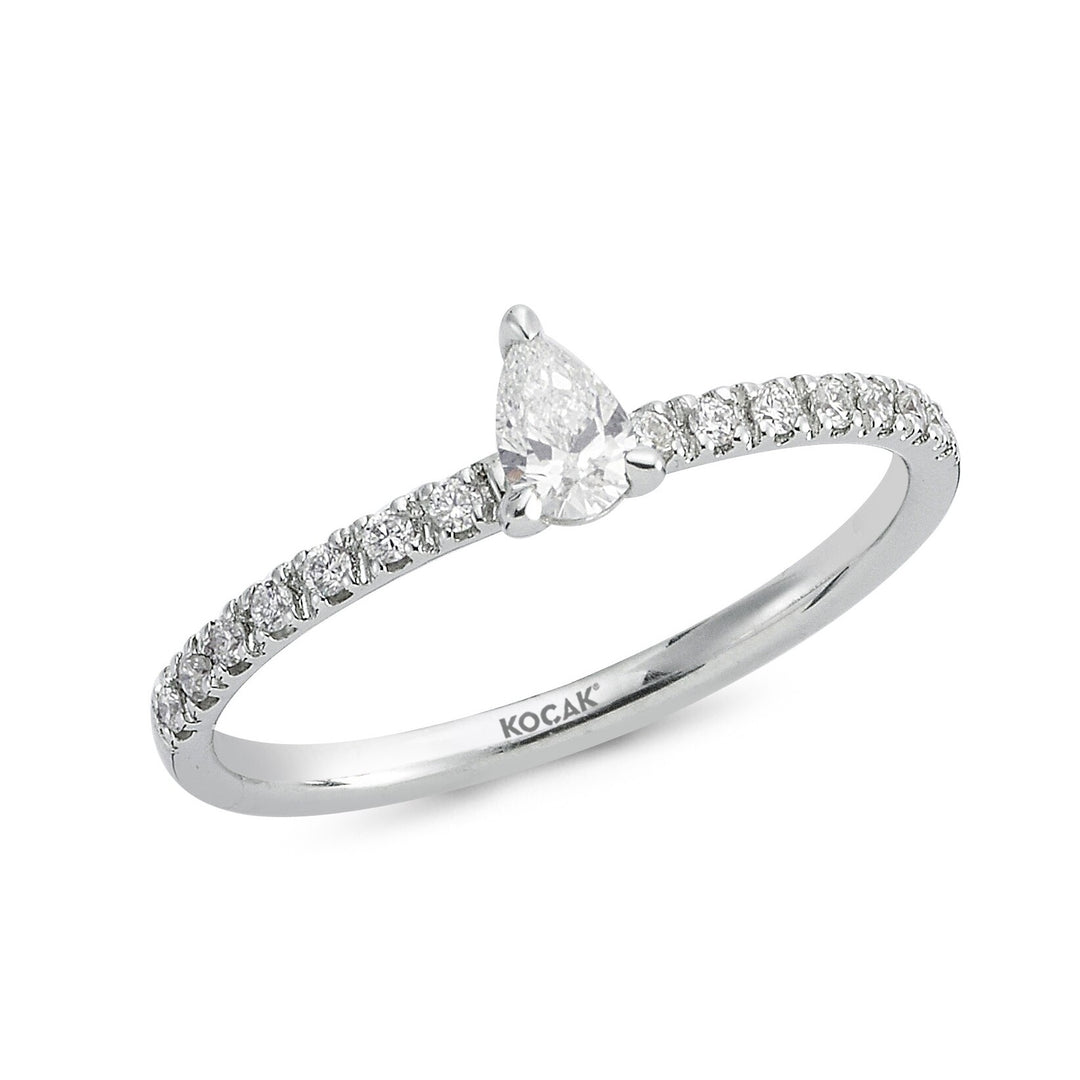 0.30 Karat Damla Diamond Ring
