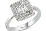 0.47 Karat Baguette Diamond Ring