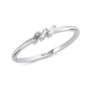 0.05 Karat Baguette Diamond Tria Ring