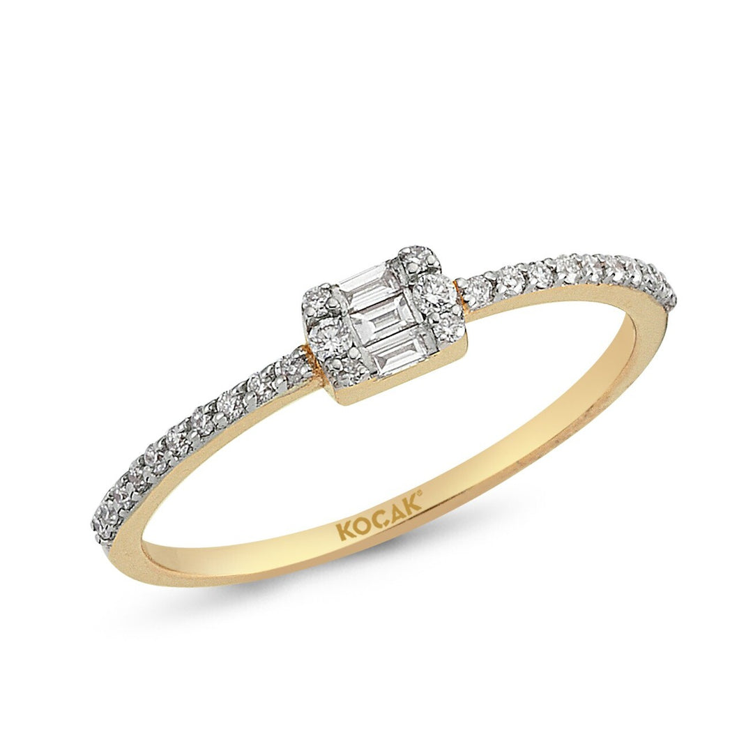 0.15 Karat Baguette Diamond Ring