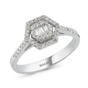 0.27 Karat Baguette Diamond Ring