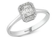 0.15 Karat Baguette Diamond Ring