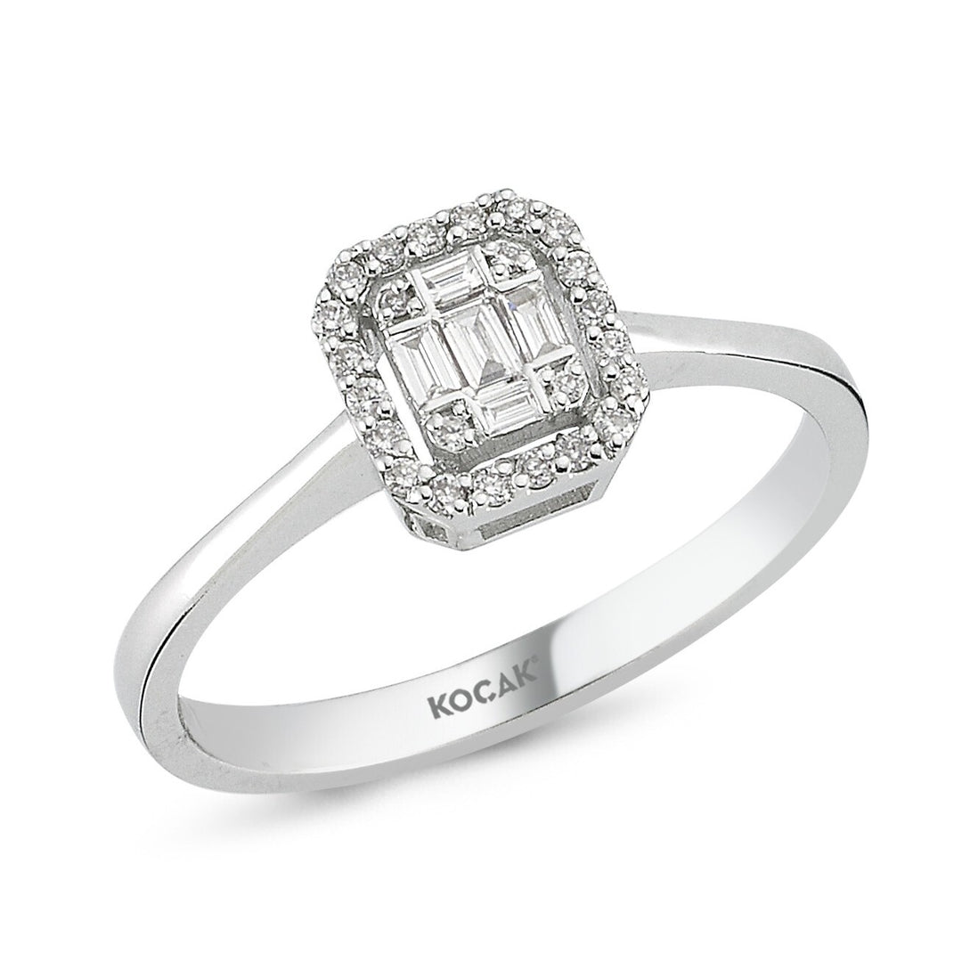 0.15 Karat Baguette Diamond Ring