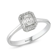 0.15 Karat Baguette Diamond Ring