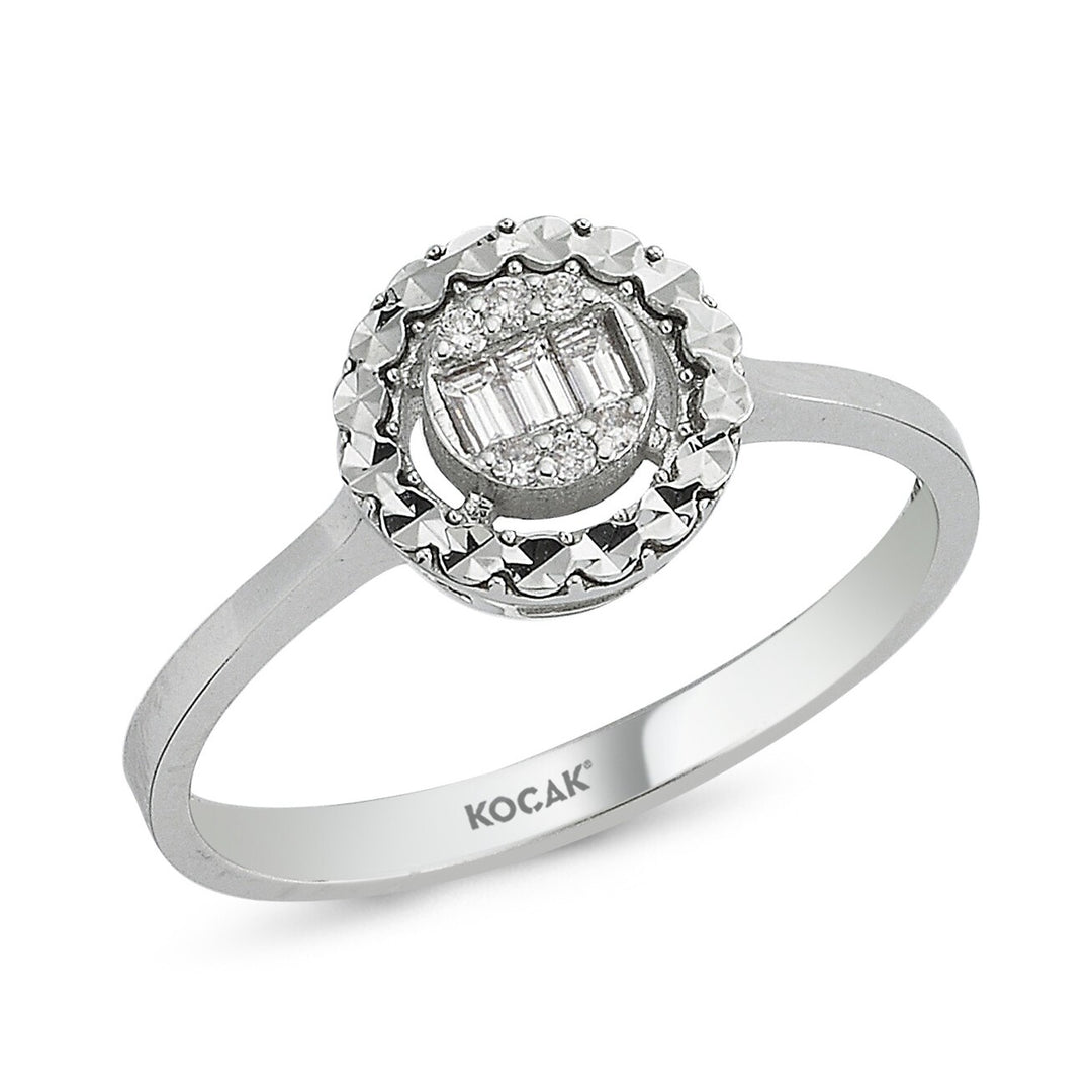 0.12 Karat Baguette Diamond Ring