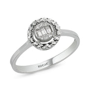 0.12 Karat Baguette Diamond Ring