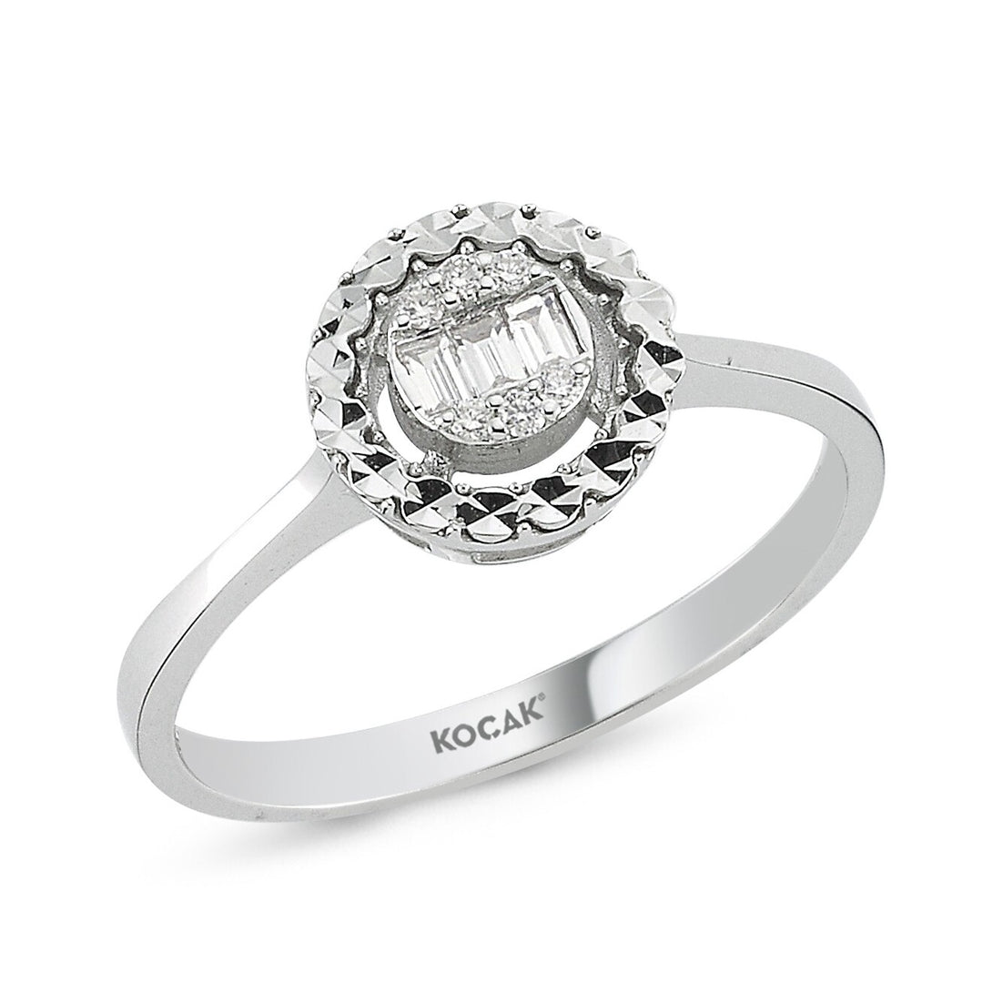 0.10 Karat Baguette Diamond Ring