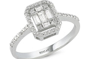 0.40 Karat Baguette Diamond Ring