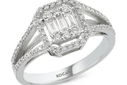0.44 Karat Baguette Diamond Ring
