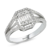 0.44 Karat Baguette Diamond Ring