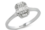0.18 Karat Baguette Diamond Ring
