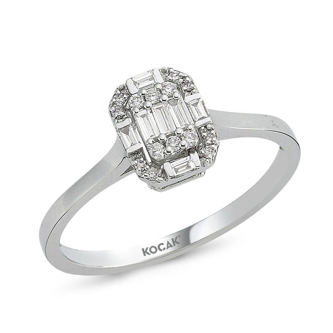 0.18 Karat Baguette Diamond Ring