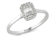 0.17 Karat Baguette Diamond Ring