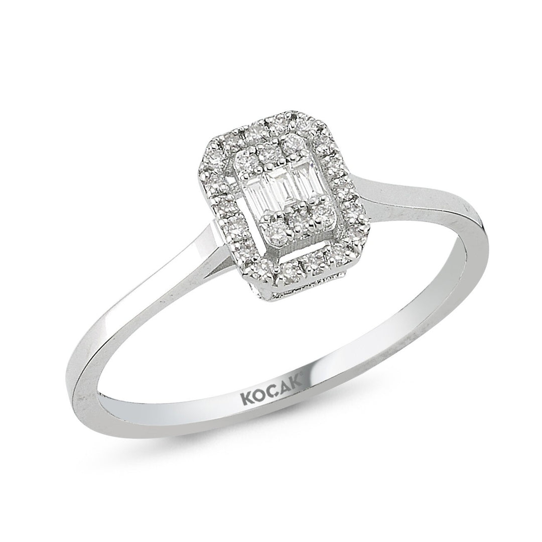 0.17 Karat Baguette Diamond Ring